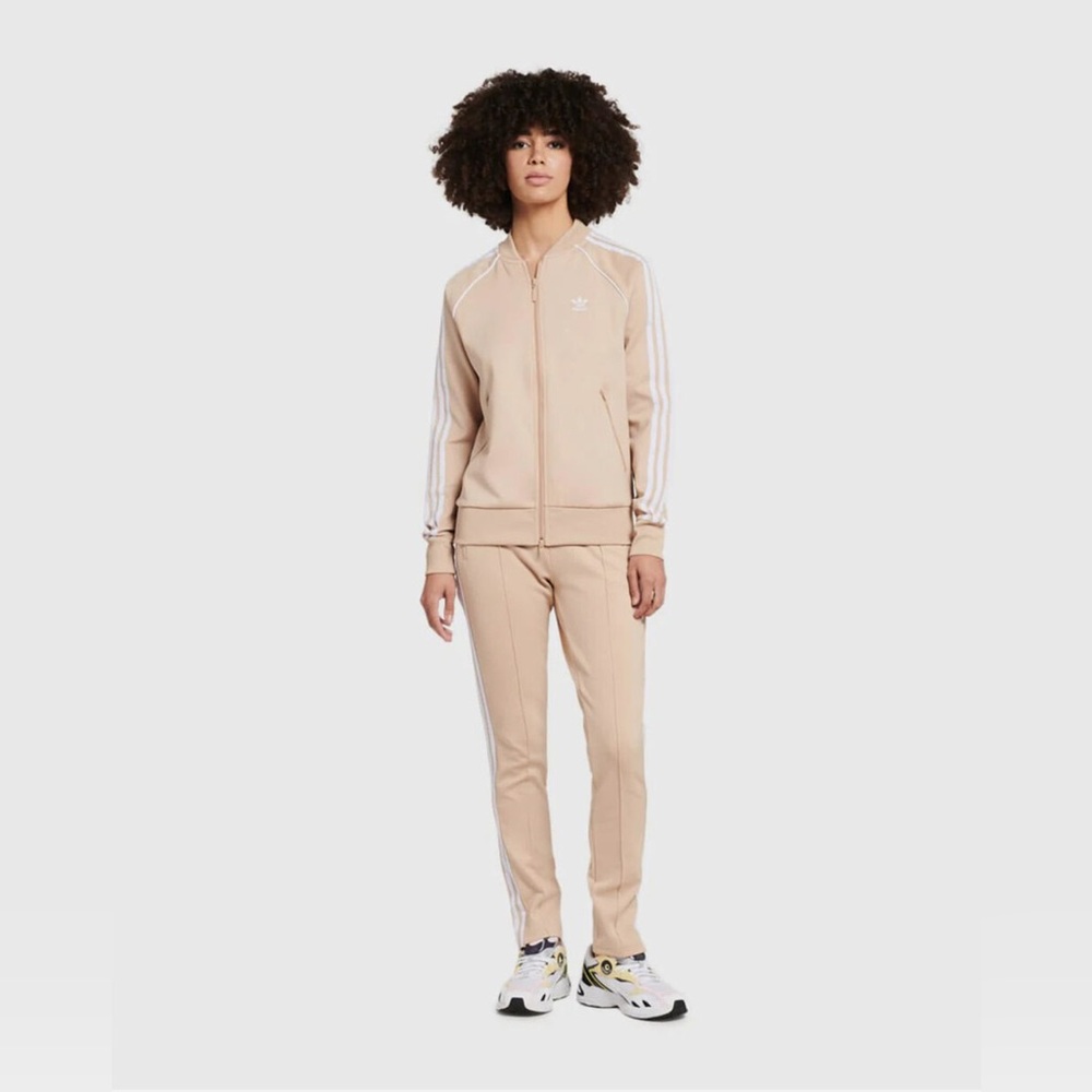 Adidas Primeblue Super Star STT Tracksuit (Jacket and Pants), in Magic Beige